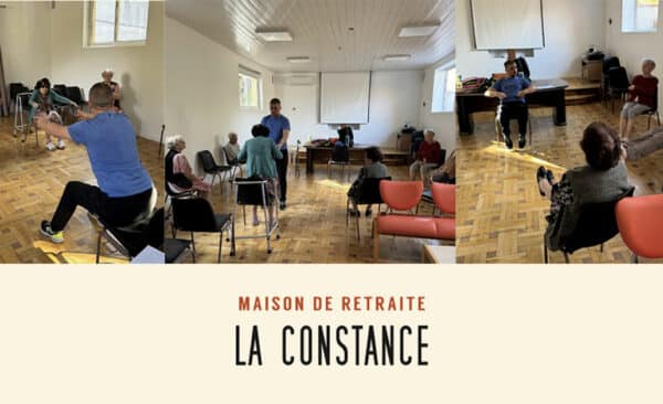 113 Photos de résidents de la résidence seniors La Constance à Marseille en train de faire une activité physique adaptée (APA)