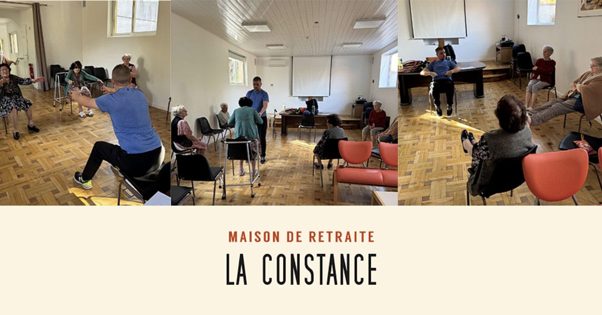 113 Photos de résidents de la résidence seniors La Constance à Marseille en train de faire une activité physique adaptée (APA)